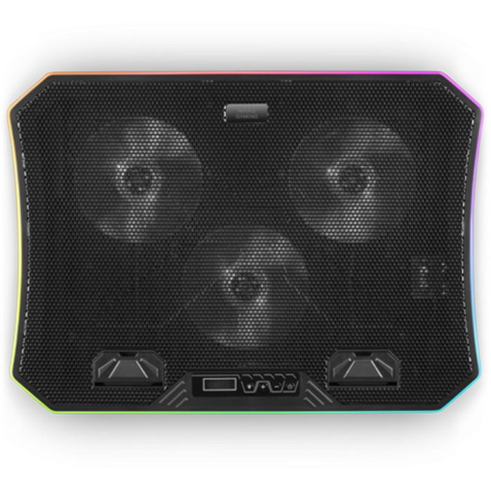 Mars Gaming MNBC6 Base de refrigeración para portátiles hasta 19 pulgadas con iluminación ARGB